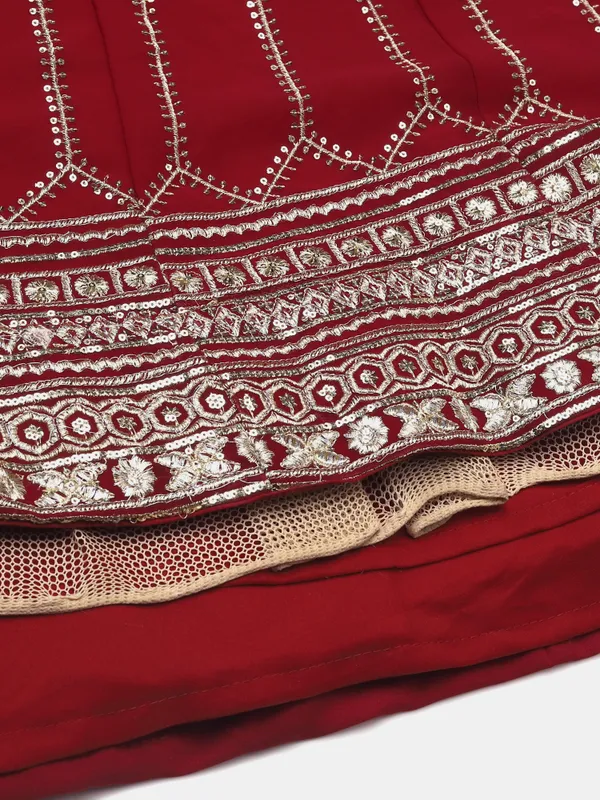 Pink_Sequence_Lehenga_Choli_With_Dupatta_For_Women