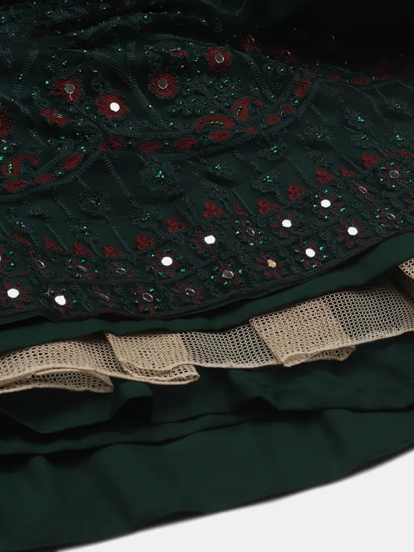 Green_Thread_Work_Lehenga_Choli_With_Dupatta_For_Women