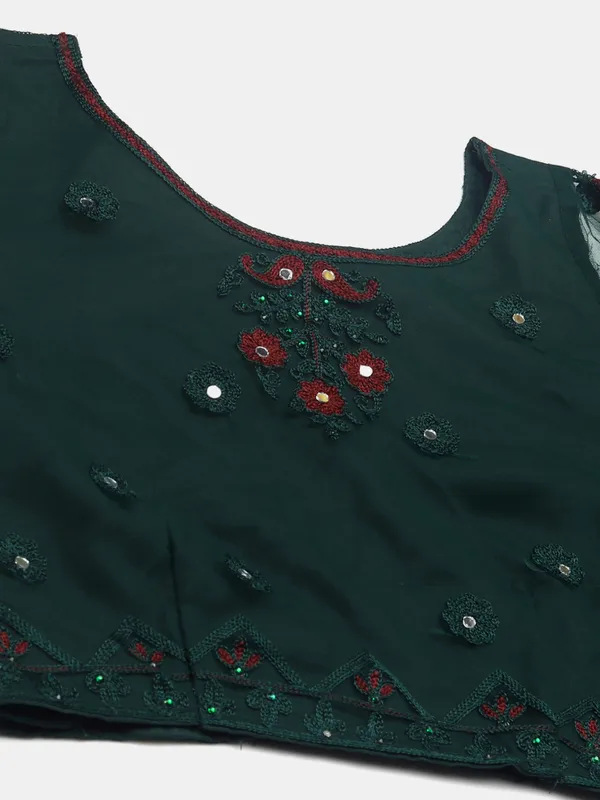 Green_Thread_Work_Lehenga_Choli_With_Dupatta_For_Women