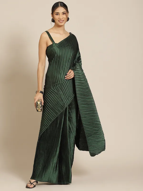 Green_Satin_Silk_Patting_Work_Festive_Wear_Saree_With_Blouse_For_Women