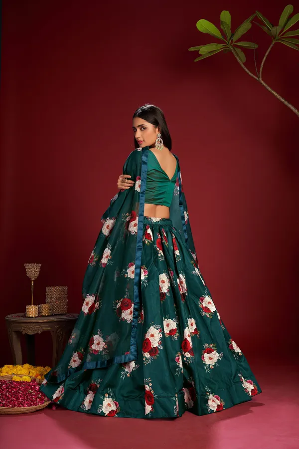 Multi_Floral_Lehenga_Choli_With_Dupatta_For_Women