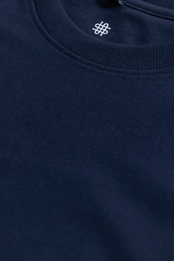 Navy_Blue_Stylish_Oversized_Solids_T-Shirt_For_Men