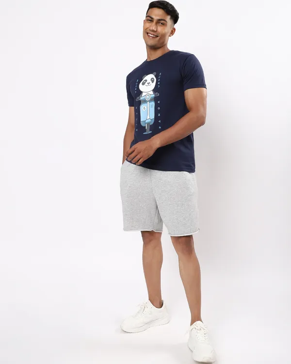 Navy_Blue_Stylish_Classic_T-Shirt_For_Men