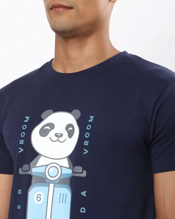 Navy_Blue_Stylish_Classic_T-Shirt_For_Men