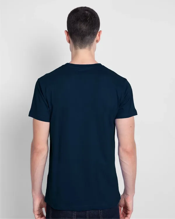 Navy_Blue_Stylish_Classic_T-Shirt_For_Men