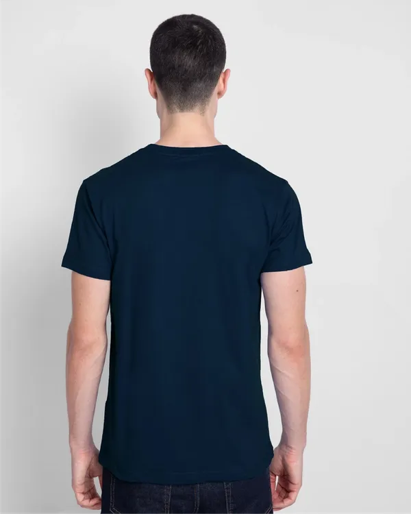 Navy_Blue_Stylish_Classic_T-Shirt_For_Men
