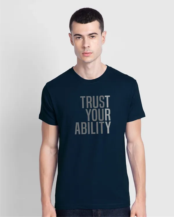 Navy_Blue_Stylish_Classic_T-Shirt_For_Men