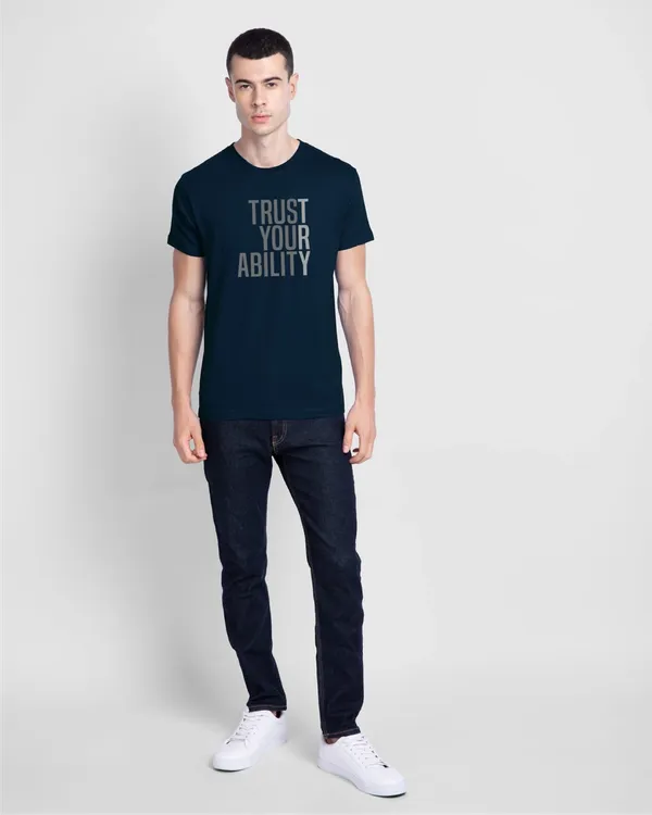 Navy_Blue_Stylish_Classic_T-Shirt_For_Men