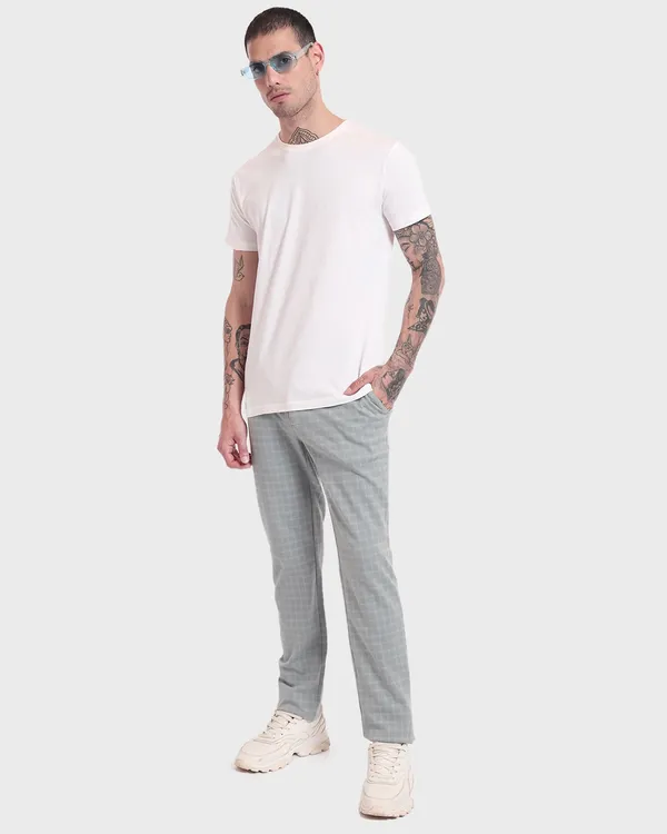 White_Latest_Classic_Solids_T-Shirt_For_Men