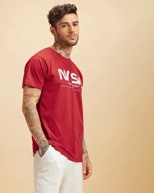 Red_Stylish_Classic_T-Shirt_For_Men
