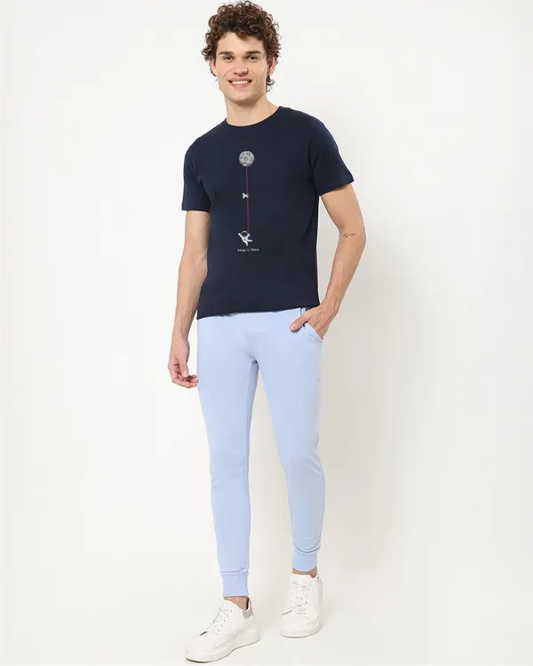 Navy_Blue_Stylish_Classic_T-Shirt_For_Men