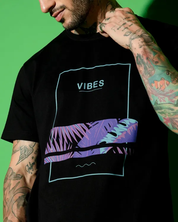 Black_Printed_Classic_T-Shirt_For_Men_-_Pure_Cotton_Fabric