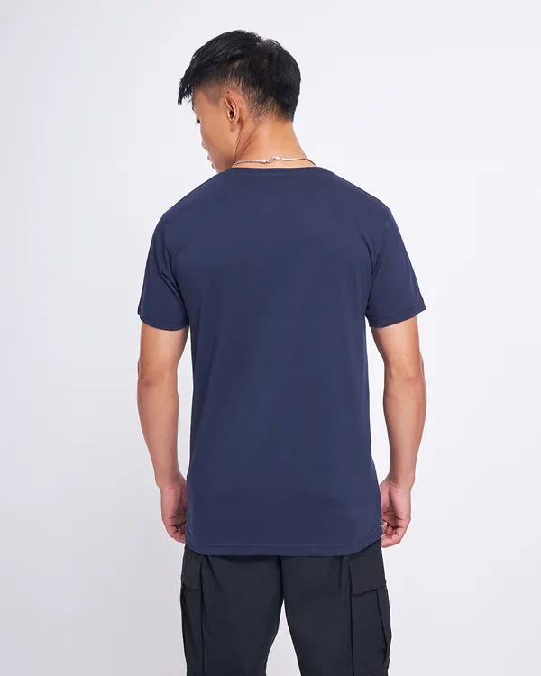 Navy_Blue_Stylish_Classic_Solids_T-Shirt_For_Men