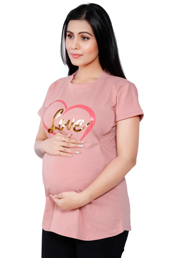 Pink_Cotton_Feeding_Top_Tshirt_For_Women