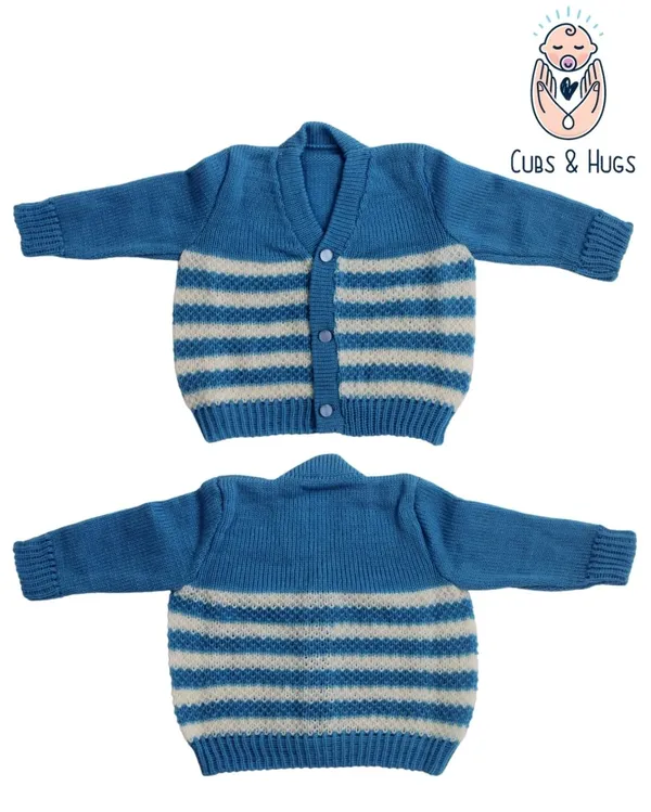 Blue_Sweater_V_Neck_Stripe_Design_For_Baby.
