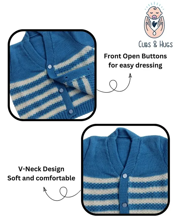 Blue_Sweater_V_Neck_Stripe_Design_For_Baby.