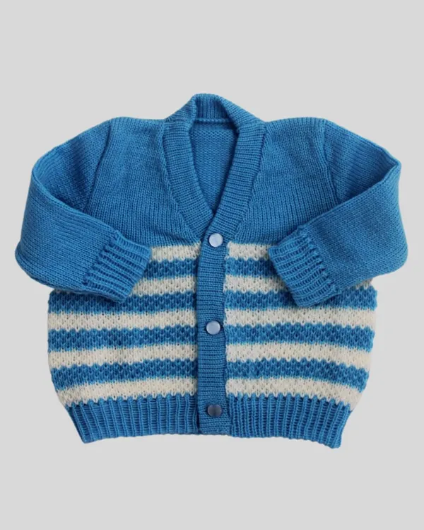 Blue_Sweater_V_Neck_Stripe_Design_For_Baby.