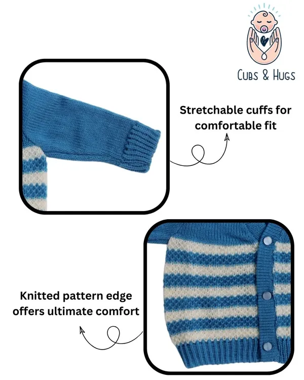 Blue_Sweater_V_Neck_Stripe_Design_For_Baby.