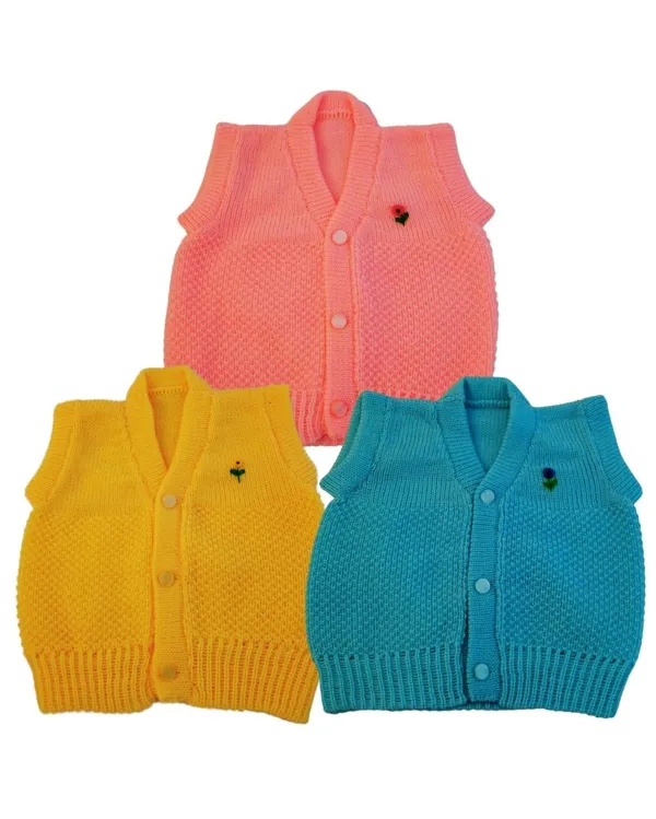Multicolour_Woolen_New_Born_Baby_Vest_(Pack_Of_3)