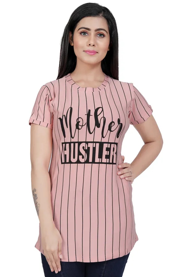 Peach_Cotton_Feeding_Top_Tshirt_For_Women