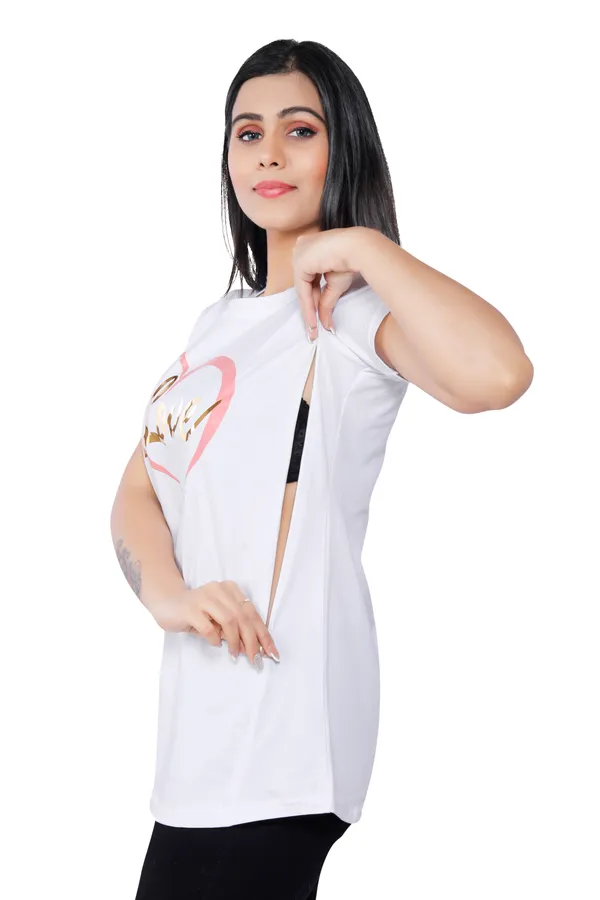 White_Cotton_Feeding_Top_Tshirt_For_Women