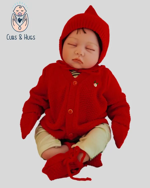 Red_Sweater_Set_With_Cap_Booties_Mittens_For_New_Born_Baby