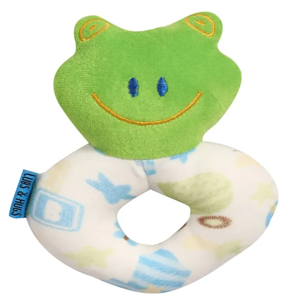 Green_Ring_Soft_Toys_For_Babies_Face_Rattle_Girls_&_Boys_Toys_(Pack_Of_1)