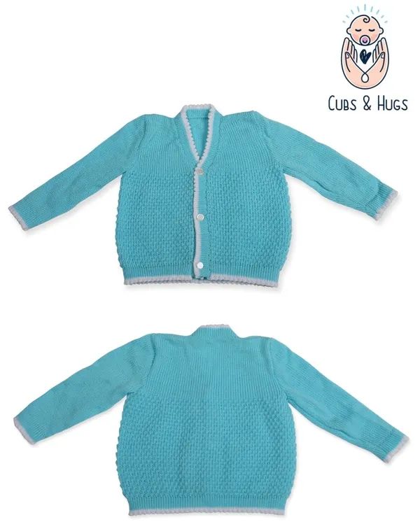 Blue_Sweater_Front_Open_V_Neck_Coat_For_Baby