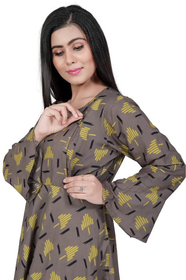 Grey_Maternity_Dress_For_Women