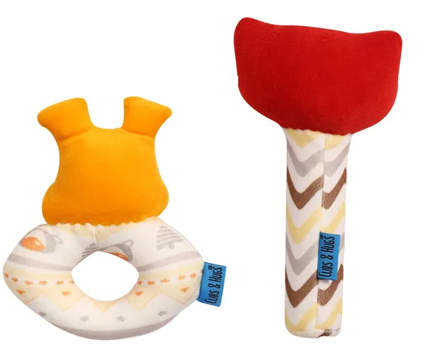 Multicolour_Stick_And_Ring_Soft_Toys_For_Babies_Face_Rattle_Girls_&_Boys_Toys_(Pack_Of_2)