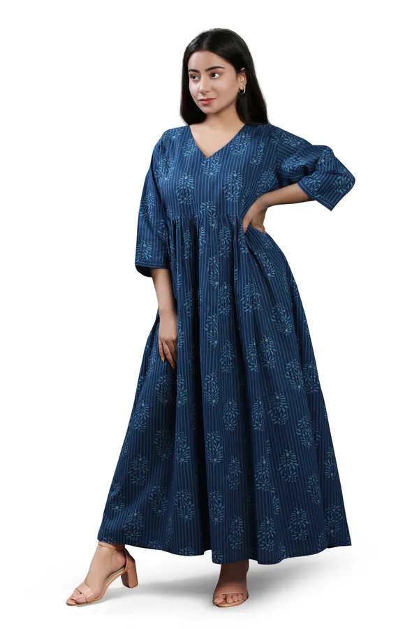 Blue_Maternity_Dress_For_Women