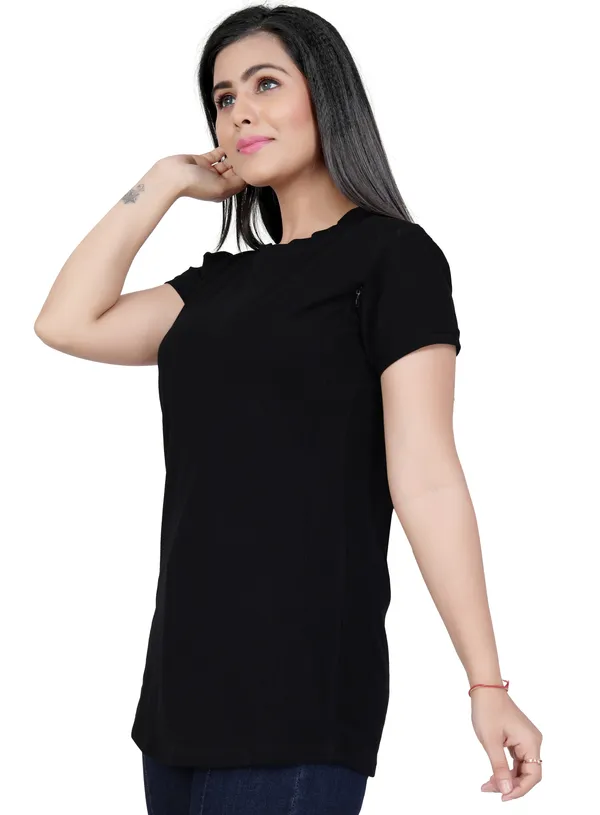 Black_Cotton_Feeding_Top_Tshirt_For_Women