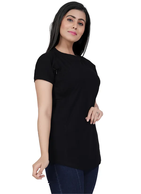 Black_Cotton_Feeding_Top_Tshirt_For_Women