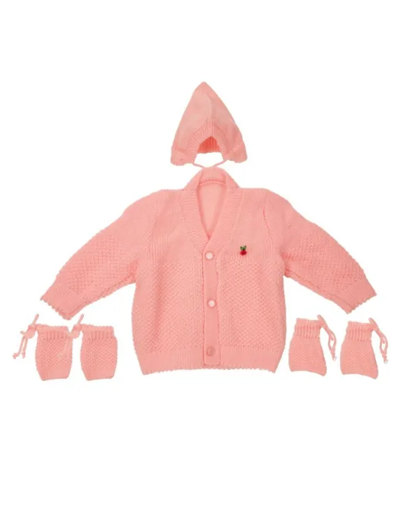 Pink_Sweater_Set_With_Cap_Booties_Mittens_For_New_Born_Baby