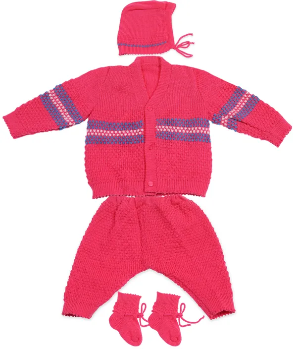 Pink_Knitted_Sweater,_Leggings,_Cap_&_Booties_Full_Suit_For_Baby_(4_Pcs)
