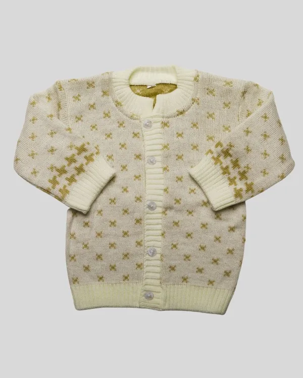 Beige_Woolen_Round_Neck_Cardigan_Sweater_For_Baby_Girls_&_Boys