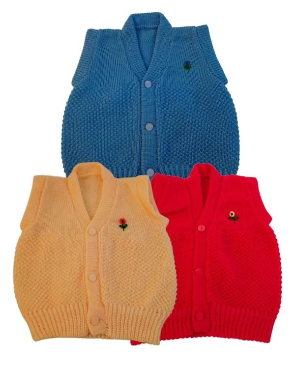 Multicolour_Woollen_New_Born_Baby_Vest_(Pack_Of_3)
