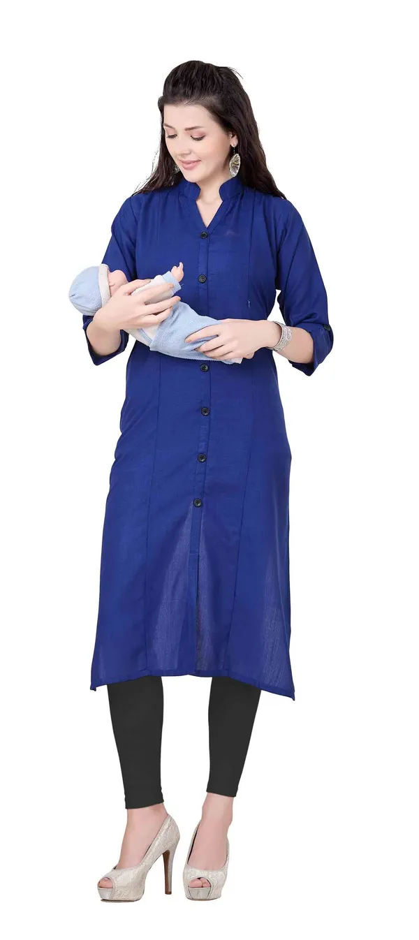 Blue_Maternity_Kurta_For_Pre_And_Post_Pregnancy_For_Women