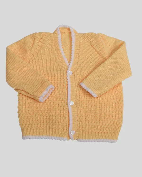Yellow_Sweater_Front_Open_V_Neck_Coat_For_Baby