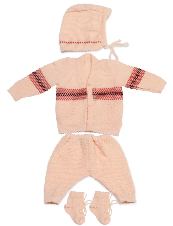Beige_Knitted_Sweater,_Leggings,_Cap_&_Booties_Full_Suit_For_Baby_(4_Pcs)