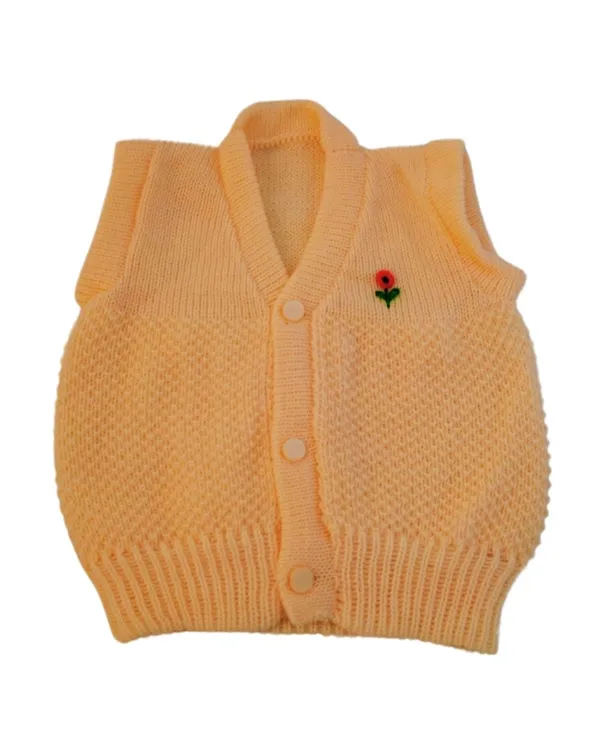 Beige_Woollen_New_Born_Baby_Vest