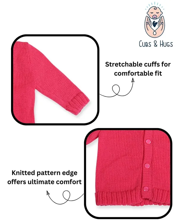 Pink_Sweater_Front_Open_Round_Neck_Cardigan_For_Baby