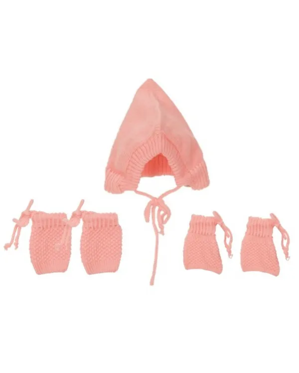 Pink_Knitted_Woollen_Mittens,_Booties_&_Cap_Set_For_New_Born_Baby