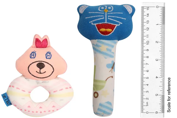 Multicolour_Ring_And_Stick_Soft_Toys_For_Babies_Face_Rattle_Girls_&_Boys_Toys_(Pack_Of_2)