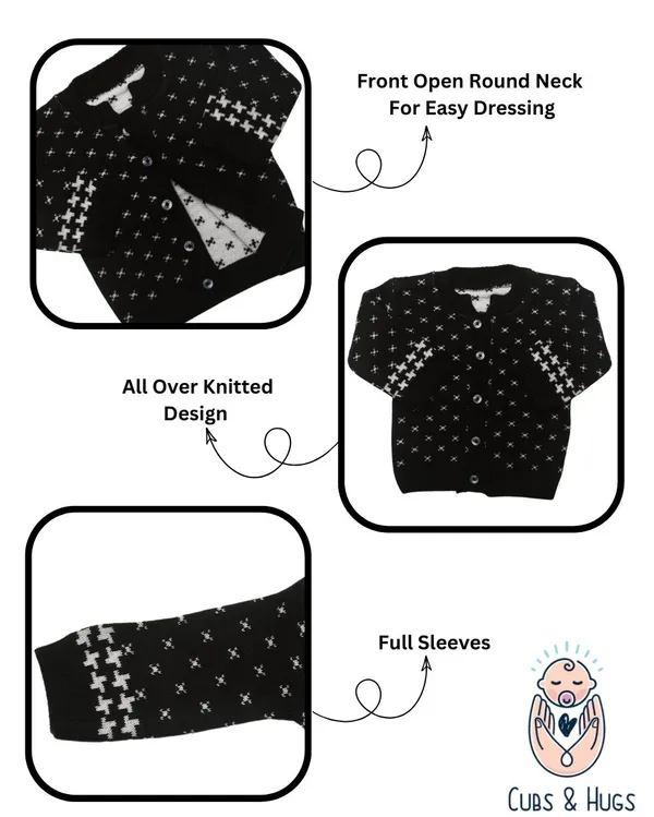 Black_Woolen_Round_Neck_Cardigan_Sweater_For_Baby_Girls_&_Boys
