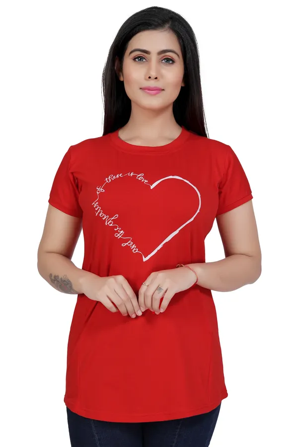 Red_Cotton_Feeding_Top_Tshirt_For_Women