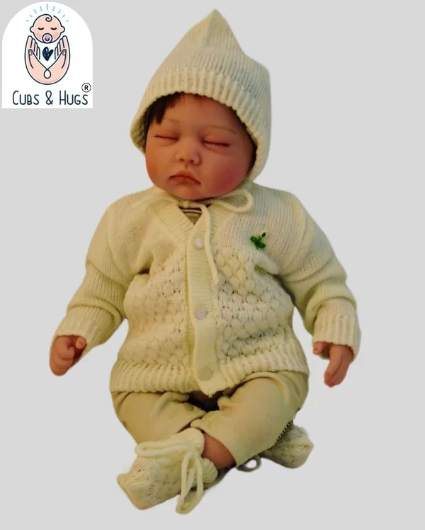 White_Front_Open_Embroidery_Sweater_For_New_Born_Baby