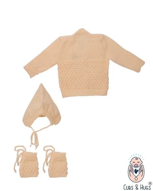 Beige_Front_Open_Embroidery_Sweater_For_New_Born_Baby