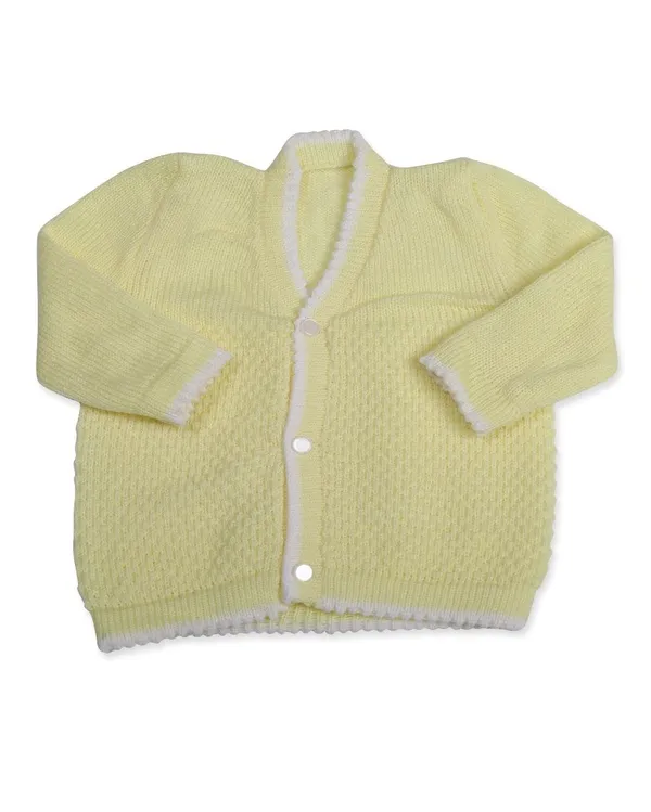 Lemon_Yellow_Sweater_Front_Open_V_Neck_Coat_For_Baby