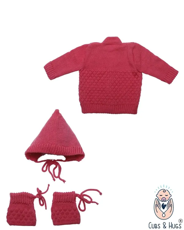 Pink_Embroidery_Sweater_For_New_Born_Baby(Front_Open)